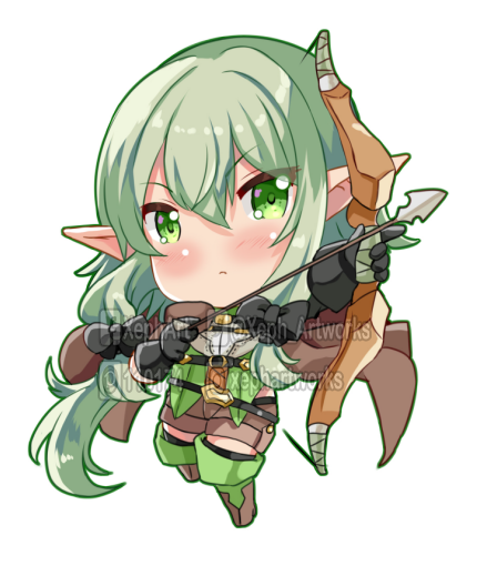 「Some Elf Archer.

The first batch of cha」|Xeph's Artworks ゼフ・アートワークス@ CF P-E13のイラスト