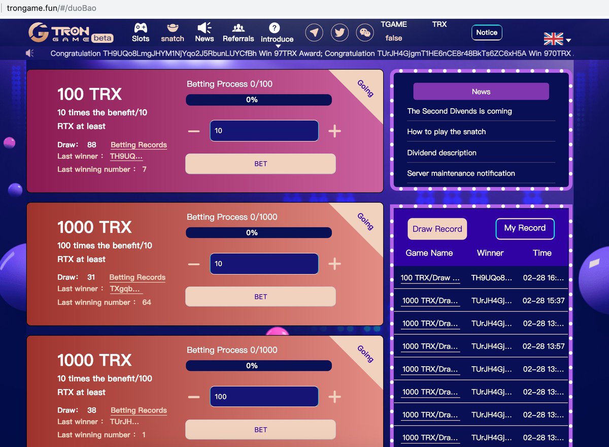 TRONGAME8's tweet photo. The new game—Snatch,more efficient mining!
👉Go to mining:https://t.co/0bUtuo77hT https://t.co/zVXfMxztPw
