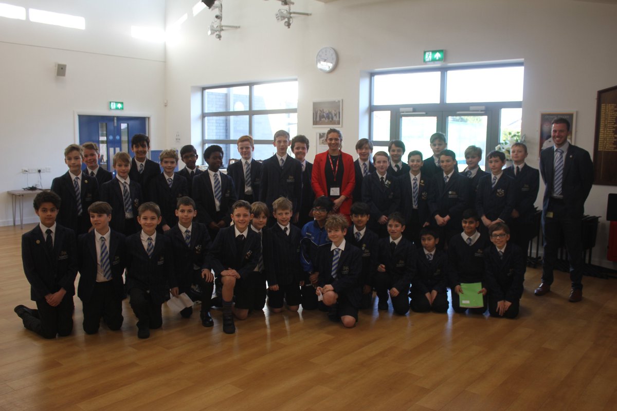 Hampton_Prep's tweet photo. A wonderful and inspiring assembly on 'commitment' delivered by Mr Cantelo and guest speaker @Sabs_Stocker from @BBCOne 'The Apprentice'. #theapprentice2018 #commitment https://t.co/FLNOqVef1D