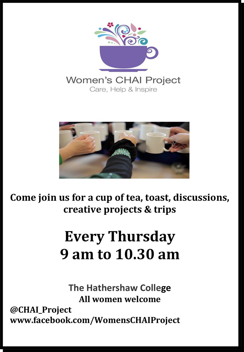 The first Hathershaw Chai Women's meeting is underway. Please join us next week, and every Thursday if you can #LoveOldham #TogetherWeSucceed