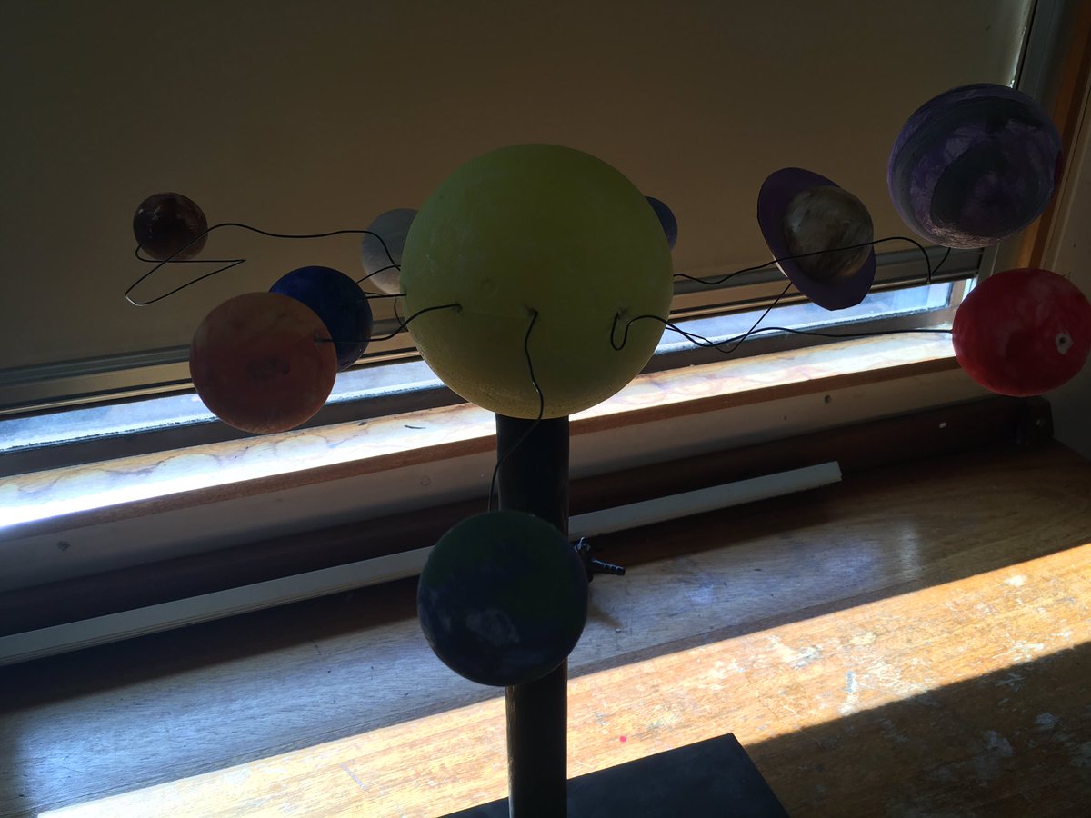 EatSleepBiology's tweet photo. Some beautiful solar system models produced by my year 7s #LoveWhatYouDo https://t.co/nF4YFegI5b