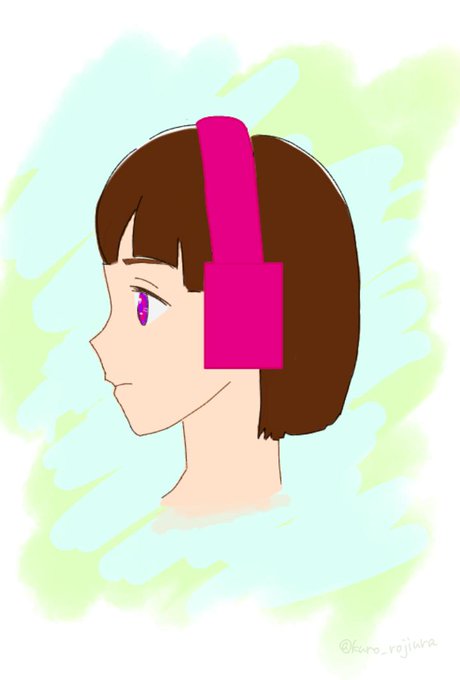 ヘッドホン女子のtwitterイラスト検索結果
