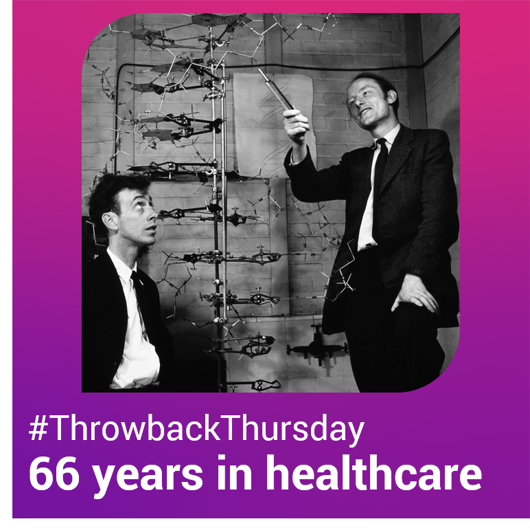 InizioEngageXD's tweet photo. #ThrowbackThursday to one of the most important dates in biology and a truly #unforgettable moment. On this day in 1953, Watson and Crick discovered the double-helix structure of DNA.
#Healthcare #Communications #TCEGTeamTakeover #WRGHealthcareComms #CreateUnforgettable https://t.co/Qum3QarGIw