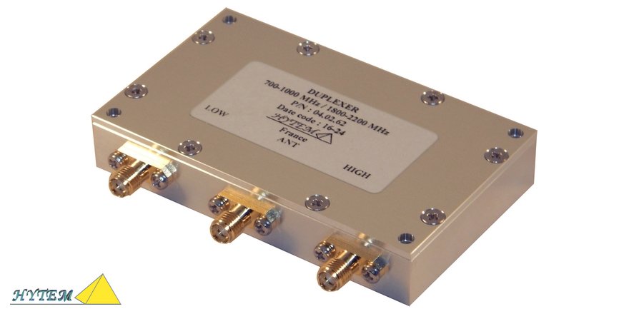 HytemRF's tweet photo. New low profile wideband RF duplexer
Frequency range: 700~1000 / 1800~2200MHz
Rejection: β©Ύ40dB
Power (CW): β©½1W
Connector: SMA female
P/N: 04.02.62
Datasheet=https://t.co/hEfqgZ7aKp
#RFcustommade #Coaxialduplexer #RFduplexer #RFcomponent #RFcoaxialcomponent #50ohm https://t.co/iI4THvRj0A