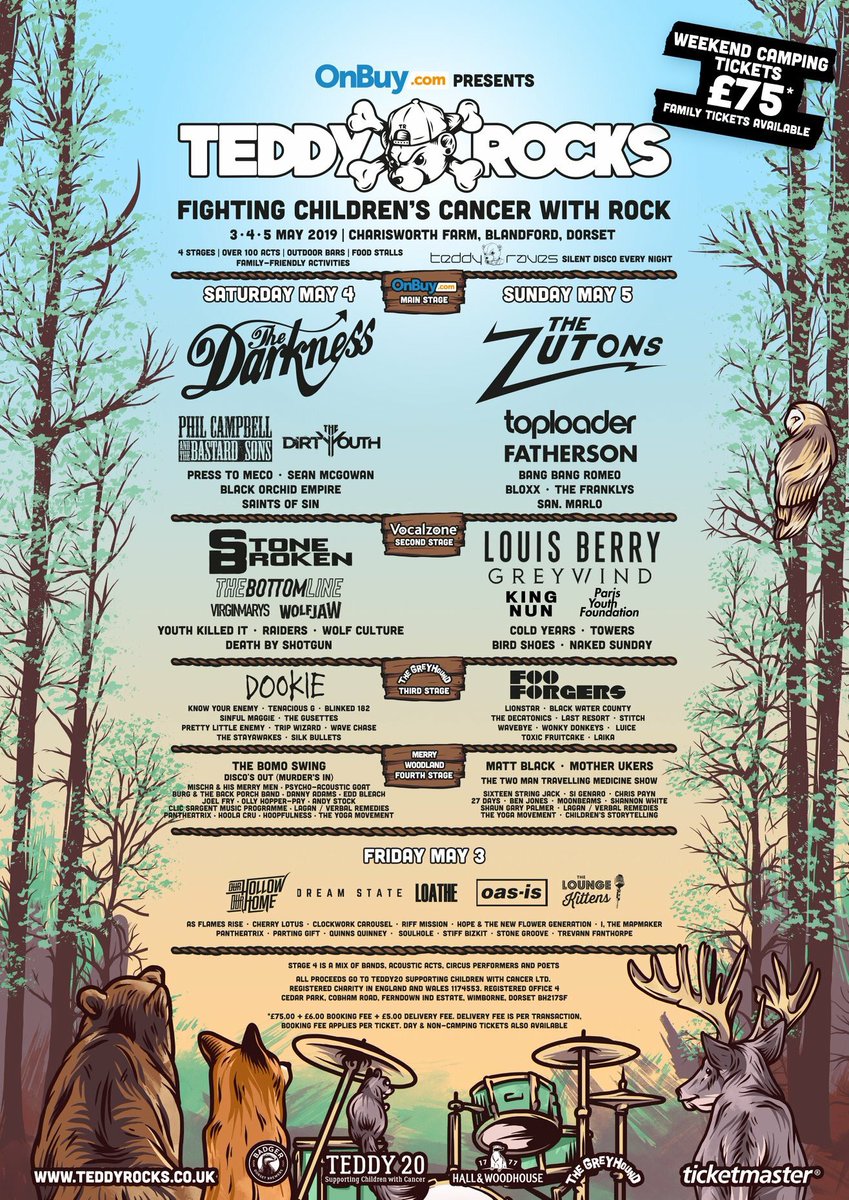 TeddyRocksFest's tweet image. The final and complete line up for the @OnBuy Teddy Rocks Festival 2019!

We are incredibly excited to announce @StoneBroken_ • @loatheasone • @kingnunband • @parisyouthband • @LuiceBand will join this years line up!

Grab your tickets
🎟️ teddyrocks.co.uk/tickets

#TRF19
❤️🐻