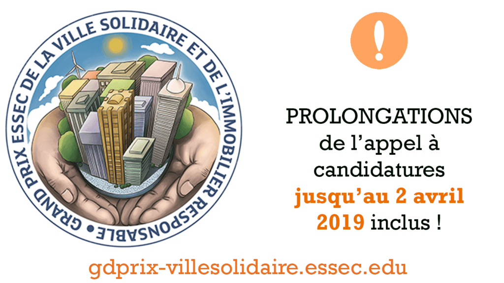 immoweek's tweet photo. La @chaireimmoDD de l'@essec (@IngridNappi-Choulet) prolonge l’appel à candidatures pour le "Grand Prix de la Ville #Solidaire et de l’#immobilier Responsable" >> https://t.co/rniaucKnfo https://t.co/ZtDZ9TMOQf