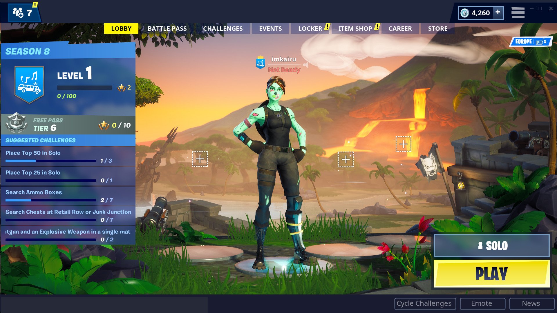 Fortnite News on Twitter: "Better look at the new Season 8 lobby screen