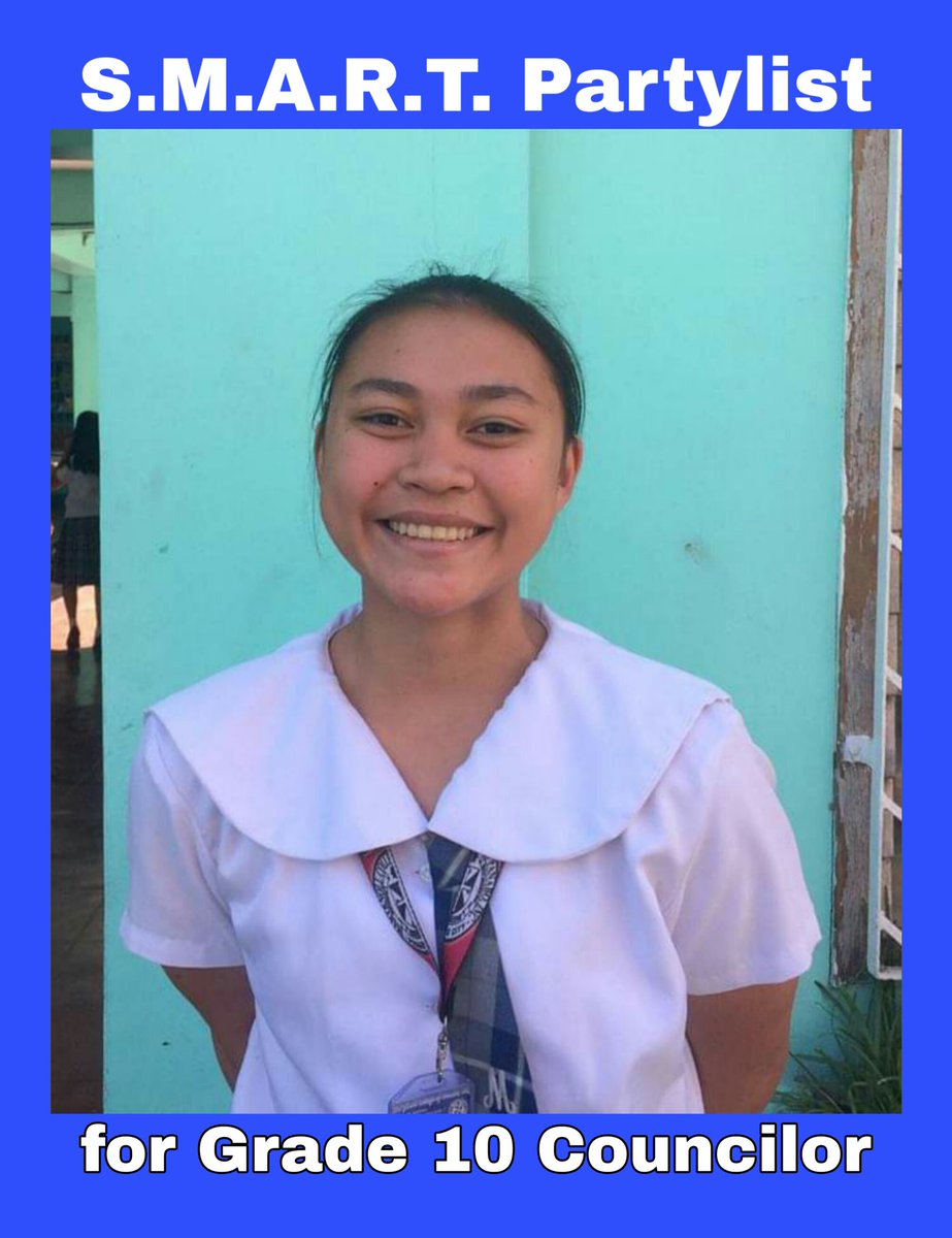 smartpartylist's tweet photo. Shielly Reyson
(Grade 9 St. Clare) https://t.co/rJYMhB1tJr