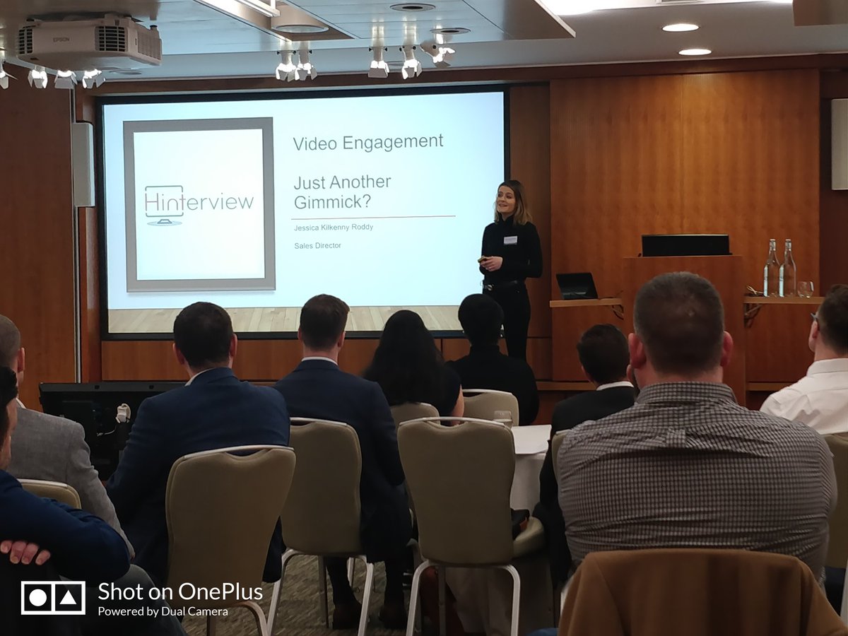 RLCon_'s tweet photo. Before our networking break at #RLCON Year Ahead, we have a great talk from Jessica Kilkenny Roddy from @hinterviewing speaking about "Innovation Spotlight - video engagement; just another gimmick?" https://t.co/YxgpJHlVqk