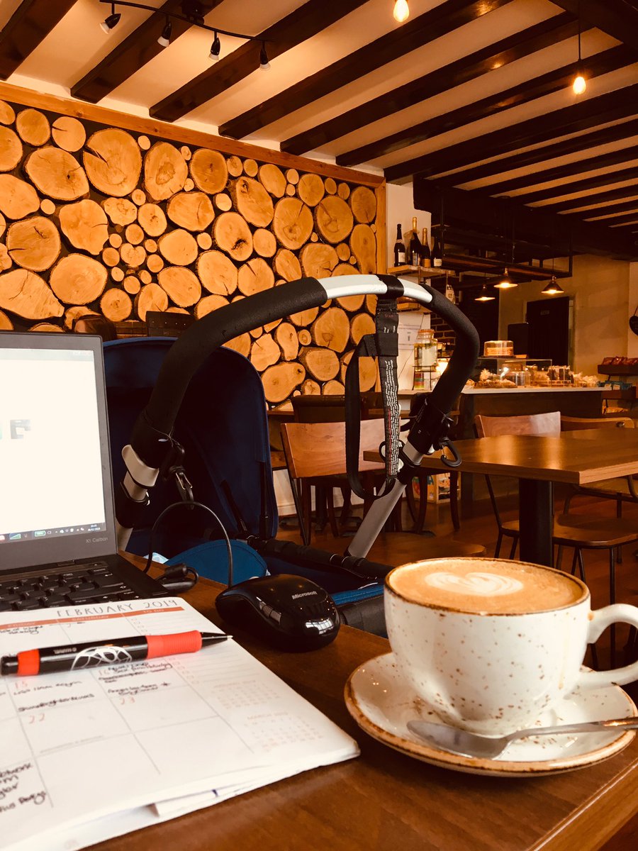 SarahLHowson's tweet photo. In my fave coffee shop #Perkys (an independent of course), Iโve got a hot coffee and a sleeping bubba and am working on @BBOPANetwork events :-) Iโm getting so excited for tonight and then the launch at @lemanoir - EEEEEEEEEK! Happy Thursday! (loving my Spider-Man ๐ท pen too)! ๐๐ป https://t.co/742E9DbMZJ