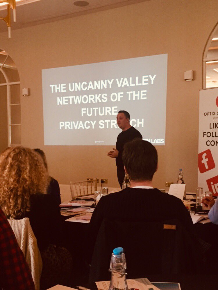 Hmm venturing into the Uncanny Valley with <a href="/jamespoulter/">James “JP” Poulter</a>... Scary, but it’s not far away!  #OptixDigitalTrends