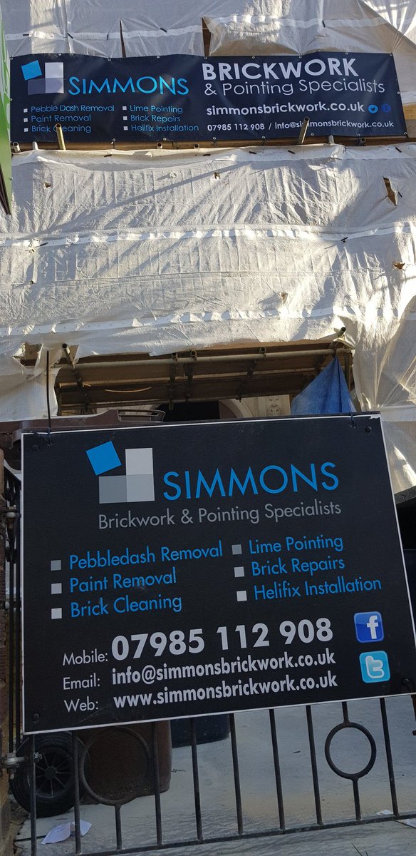 For all your Brickwork, pointing and cleaning needs, we are here to help... Quotes/Advice.. 07985112908 info@simmonsbrickwork.co.uk