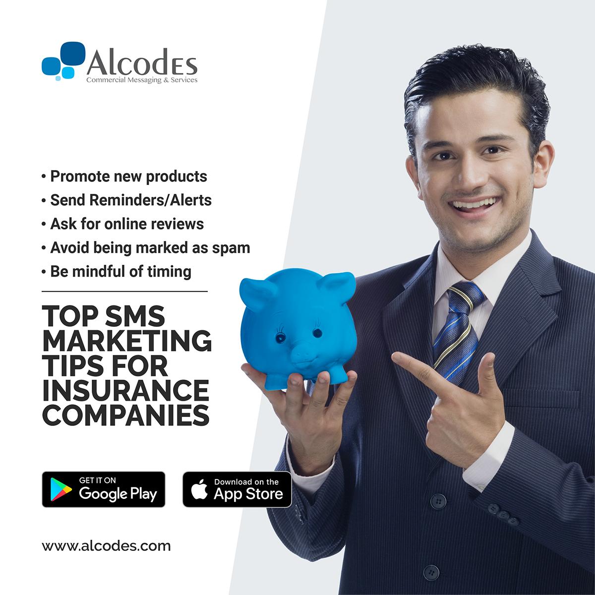 Top SMS Marketing tips for Insurance Companies.
#smsmarketing #branding #marketingtips #smsplan #bulksms #bulksmscost #bulksmsprovider #promotionalsms #Alcodes #sms