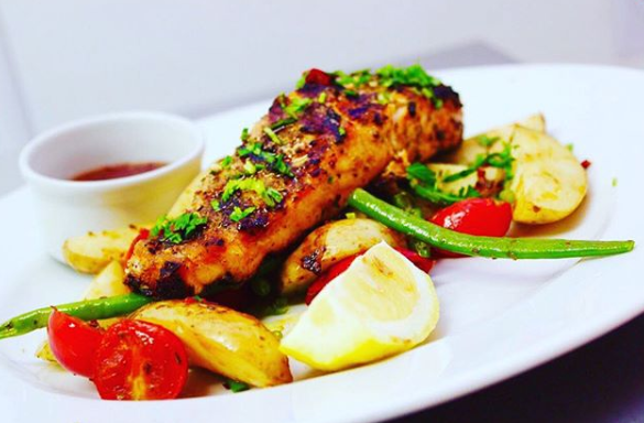 LeMadisonGrill's tweet photo. A beautifully cooked salmon coming right up! ✨🍴

Who's hungry? Call us on 02072 470 679 for collection orders, delivery and reservations! https://t.co/qyMkAgerwM