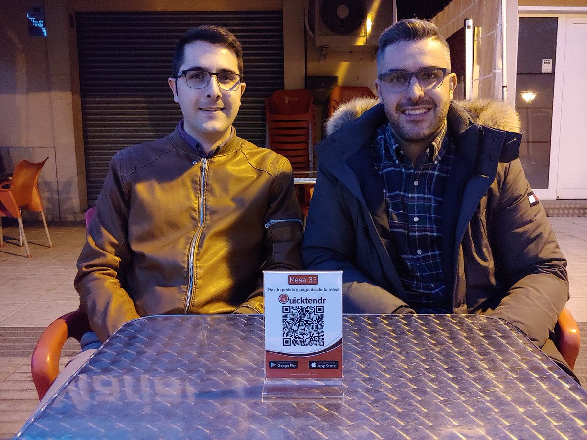 lactual's tweet photo. Dos enginyers informàtics han creat l'eina @quicktendr que vol reduir el temps per ser atès en bars i restaurants facilitant la comanda i els pagaments https://t.co/6r0bAwcnay https://t.co/sfkFBRcpH1