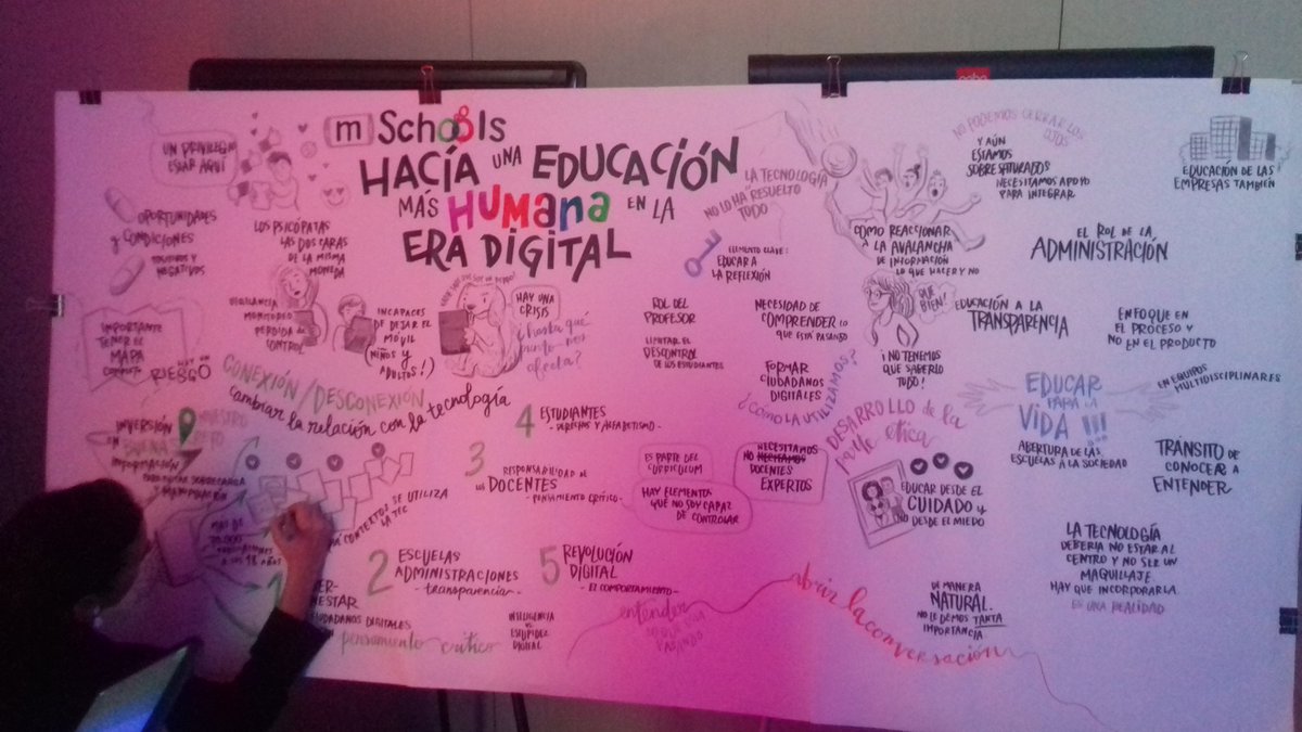 El resum gràfic del panell d'avui al #MWC19 #mSchools <a href="/coralregi/">Coral Regí Rodríguez</a> <a href="/c_magro/">Carlos Magro</a> <a href="/cristobalcobo/">Cristobal Cobo</a>