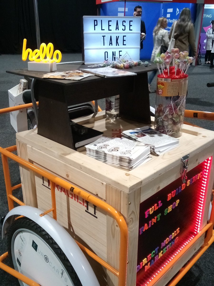 Eurocarts's tweet image. #MSN so many uses for a fully branded cargo trike. Come and see!!