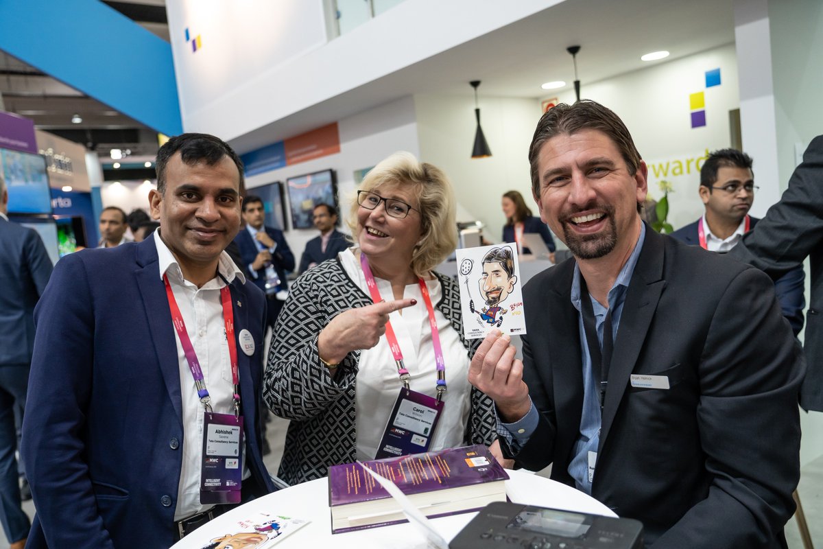 TCS_Europe's tweet photo. Do come and say hello to us, and have your very own caricature created as well. Hall 5 Stand 5C21: https://t.co/KPhhIHDEvC #TCSMWC #MWC19 https://t.co/TKOXJbxhWN