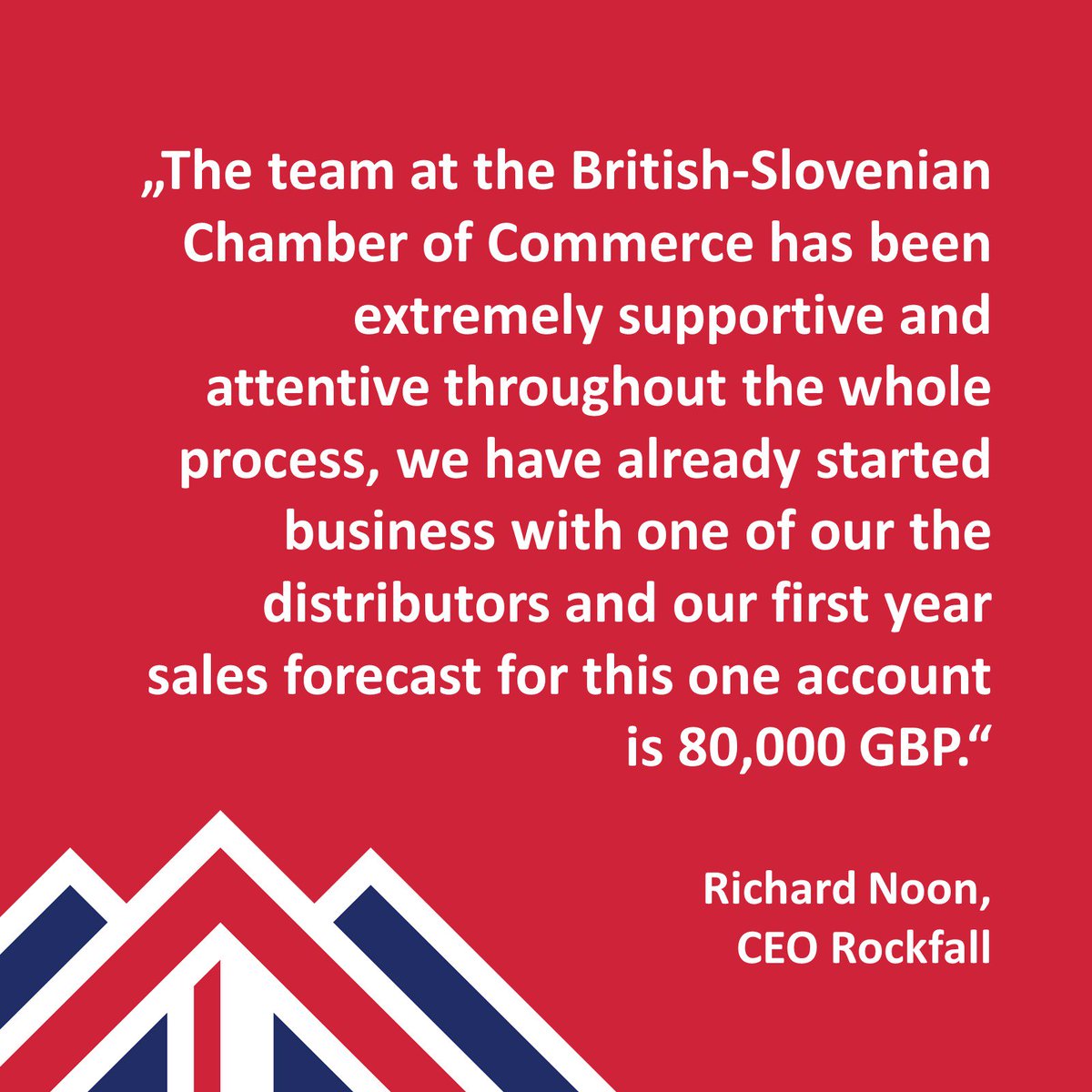 BritSloChamber's tweet photo. Interested in entering the Slovenian market? We can help you by organising B2B meetings with relevant business partners as we did for the Rockfall company. 
#businessopportunity #GreatBritain #BSCC https://t.co/2EonbAXPla