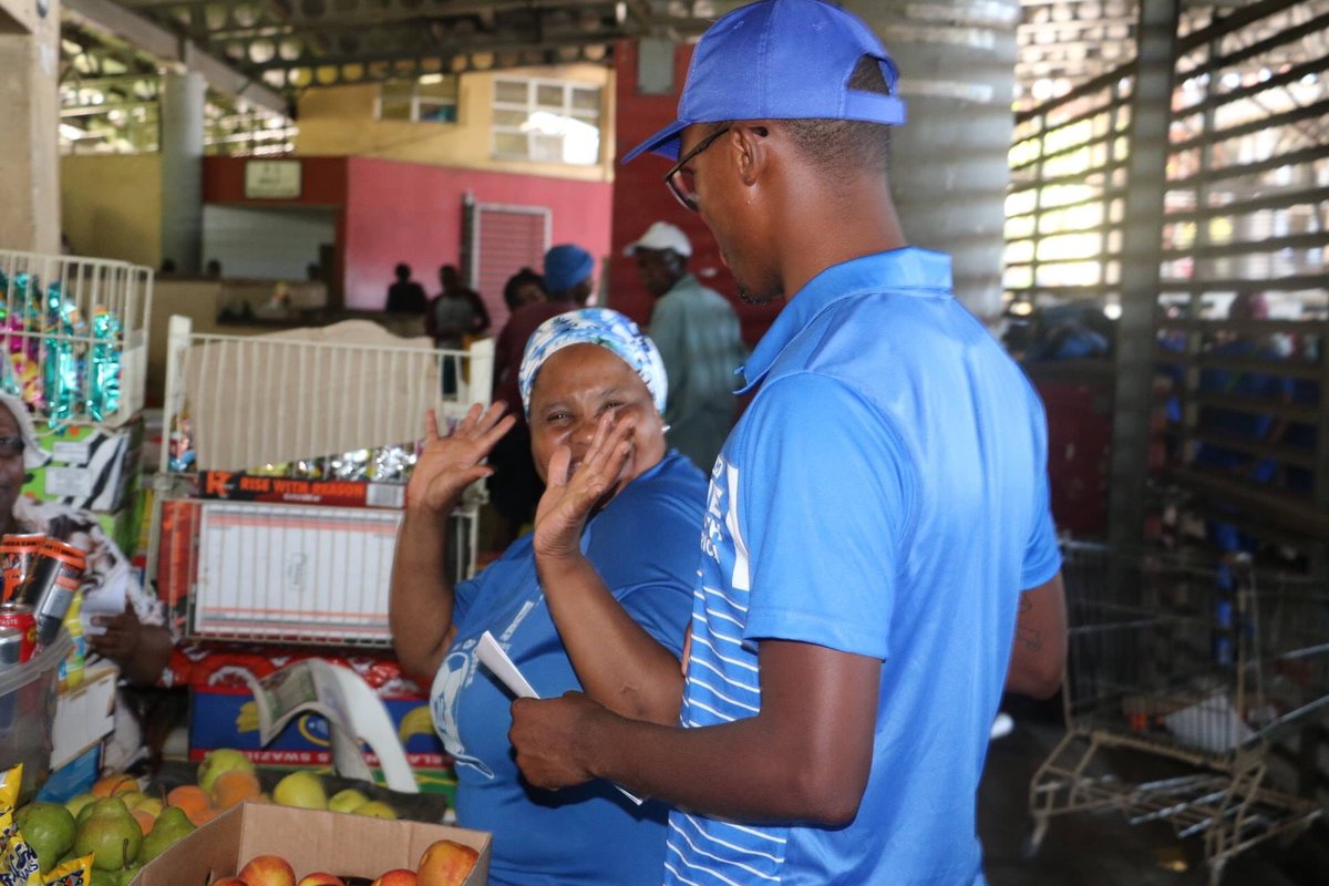 SollyMalatsi's tweet photo. Spent the morning with @Makashule interacting with informal traders, taxi drivers and commuters New Taxi Rank and eMgomdini Taxi Rank in Pietermaritzburg #TeamOneSAForAll https://t.co/sqvSKFPh7Z