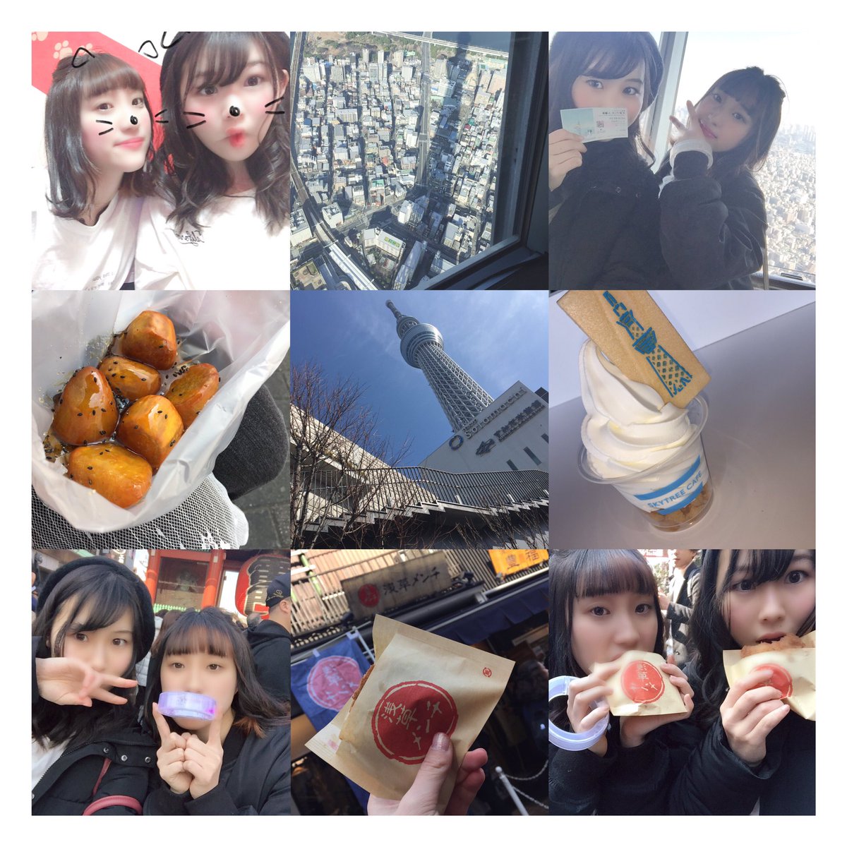 ham_doppy's tweet photo. February.24th➠25th

⑅*.東京観光⑅*.

雷門で食べ歩きして花やしきと夢の大橋と渋谷区役所前交差点でヲタクして、チームラボ行って、竹下通りと渋谷でショッピングして最後のJK満喫してきただ!!!!!!!♡

沢山沢山ありがとう。ゆまもすずきちも大好き🤤

次はででにとみーちゃんの初日や！楽しみ！！ https://t.co/axZqSLXU5Q