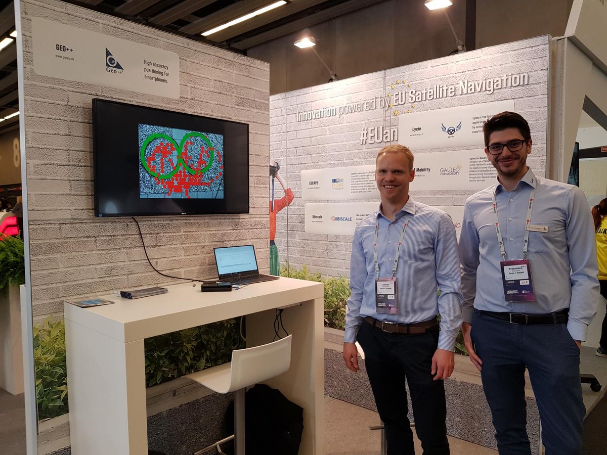 EU4Space's tweet photo. So many #European #innovators at @EU_GNSS #MWC19 stand 🛰️!

You still have time to drop by our stand 8.0H15 and meet them! 

#UseGalileo #AccuracyMatters #GNSS #MadeinEU #inovacion https://t.co/FXTihBrsIT
