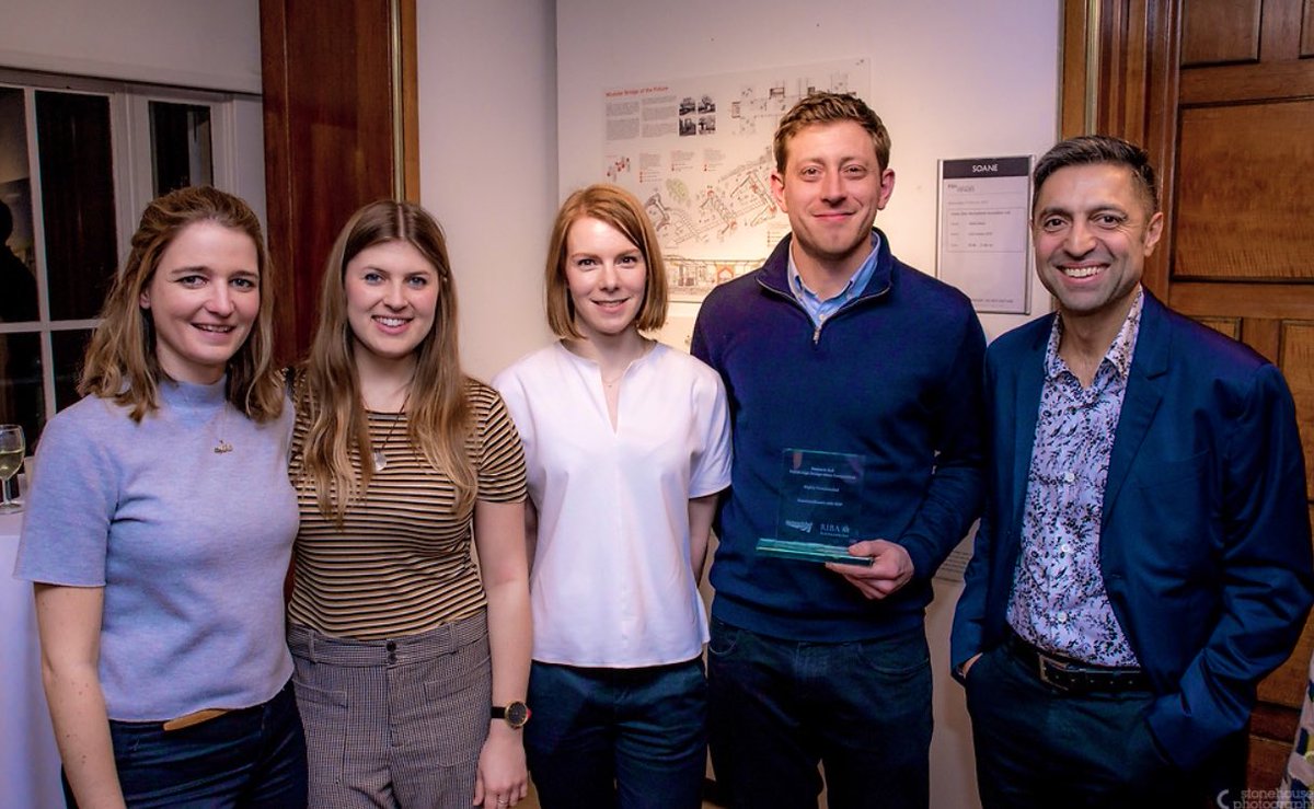 Harbinderbirdi's tweet photo. Fantastic collaboration with team @wsp @Hawkins_Brown for the @RIBA @networkrail bridge competition and great to have our work commended for responding to the communities that @networkrail serves .Thanks to judge Chris wise of 
@EXP_Eng for kind words of support . https://t.co/m4HV6och6k