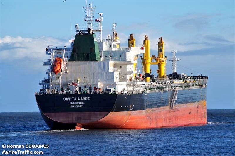 elpuertodechile's tweet image. En Puerto San Antonio (28/02/19), la M/N SAVITA NAREE (2016), de 180 metros eslora y bandera de Singapur 🇸🇬 (SG), transfiere Granel sólido (Maíz), en Sitio 8 del concesionario Puerto Panul. #SanAntonio #ElPuertodeChile 
Foto: Norman Cummings.