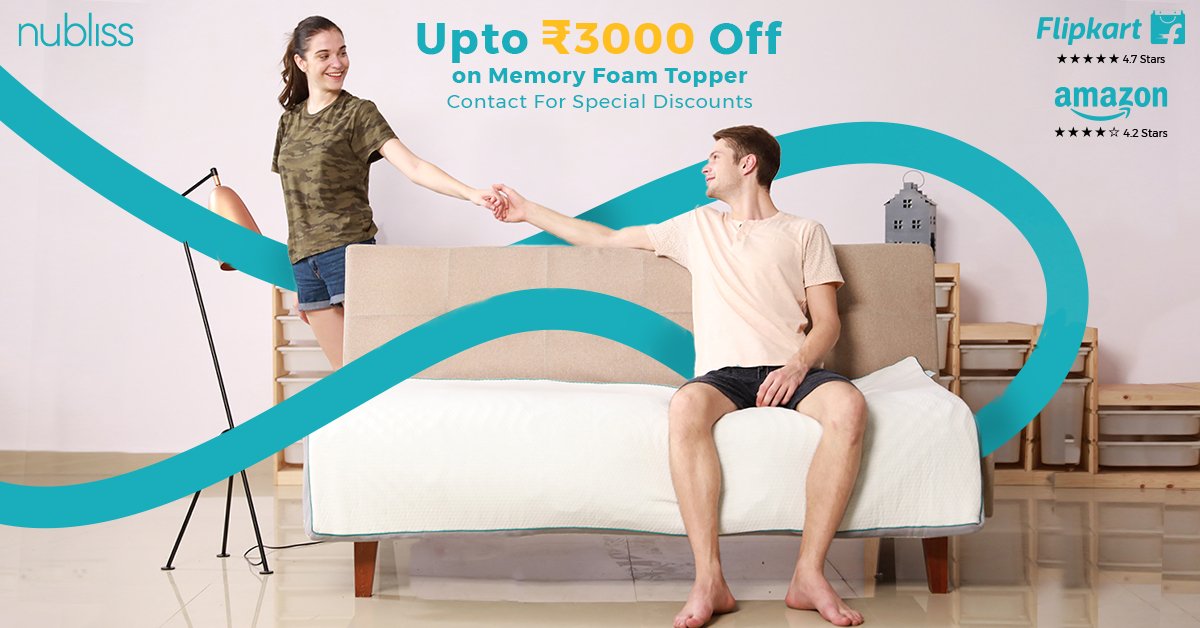 NublissMattress's tweet photo. #Mattress #toppers are a great way to give an old mattress a new lease of life, providing you with extra support that your current mattress just doesn’t give you anymore. https://t.co/GpY8x0AFiu
#pillow #powerwakeup #ShopOnline #sleep #bedroom #shopmattress #buymattress #nubliss https://t.co/LkPAVDdpPl