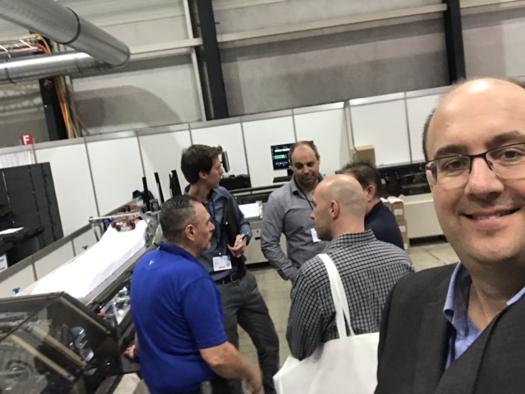 eddyedel's tweet photo. Last day at the Hunkeler days #HID19!  the Epic attracts the crowd!  #messeluzern #AUTOMATION #inserter #technology #bluecrestinc #inkjet #print https://t.co/TL0oHNLeGT