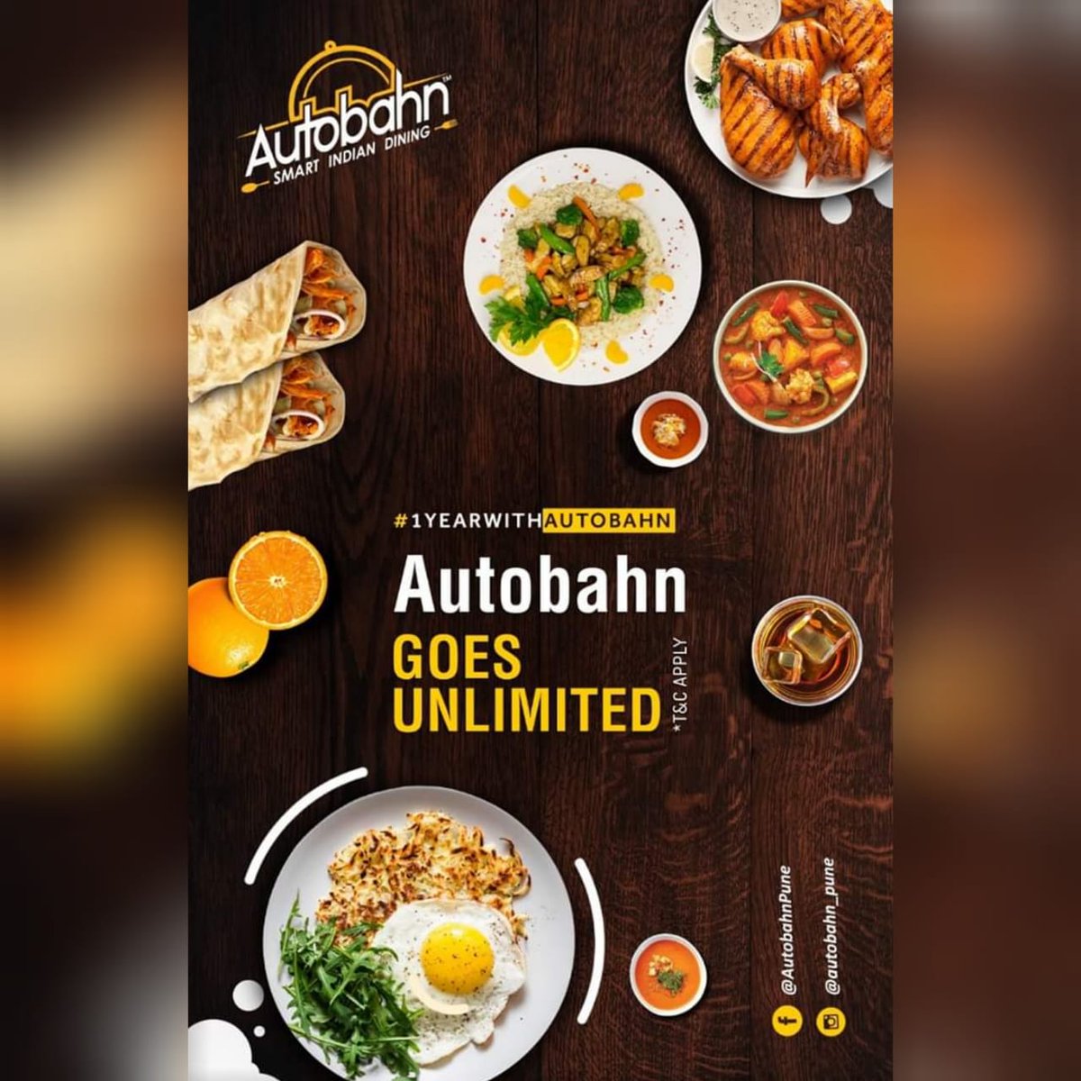 AutobahnPune's tweet photo. Celebrating a year of 
Unlimited Delight, 
Unlimited Fun, 
Unlimited possibilities...
Autobahn goes Unlimited on our 1st Anniversary.
#AutobahnTurnsOne
#oneyearcompletion #oneyearcelebration #succesfuloneyear #firstanniversary https://t.co/NayFJ0Dyij