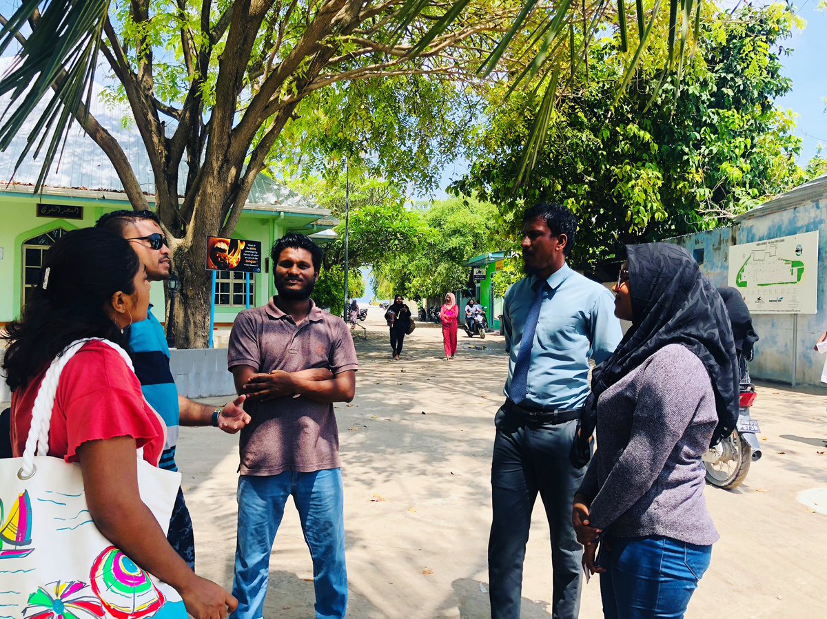 imtmonline's tweet photo. #TeamIMTM and Aviation Services Pvt. Ltd., the GSA for Indigo Airlines (Maldives) visited #Ukulhas Island and met with the Guesthouse Operators. It was great a pleasure to meet many guesthouses and looking forward to collaborating and promoting the properties through #IMTM2019. https://t.co/jqCjMG5JeR