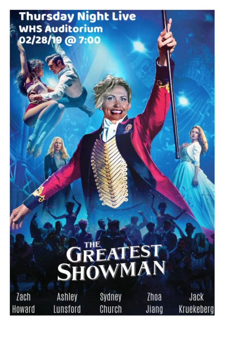 WHSTNL's tweet photo. TONIGHT!!!!!! #TNL2019 #TheGreatestShowman https://t.co/xikzNcAvMU