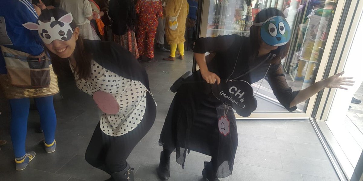 WaCCliM_Project's tweet photo. Who is able to guess how these costumes might be related to our project? :)
#KölleAlaaf an alle in #Koeln und #Bonn !! #Karneval #Weiberfastnacht
#carnival #costume #kostuem #koelnkarneval #Cologne #Strassenkarneval #GHG #emissions #cgn #koelschemusik #Karneval2019 #methane https://t.co/TVJTCckEBE