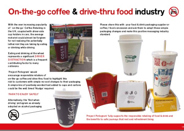 RoadSafetyPic's tweet photo. @CMPG Brand Managers &amp; Packaing Designers can help keep their consumers, &amp; other road users, safe by adding the EYES-ON-THE-ROAD Pictogram to packs. 

A no cost change, the recycle ♻️ logo reminder of road risk reduction. 

FREE guidelines &amp; artwork downloads: 

https://t.co/sVdsBssXDy https://t.co/J6W7JD6PrZ