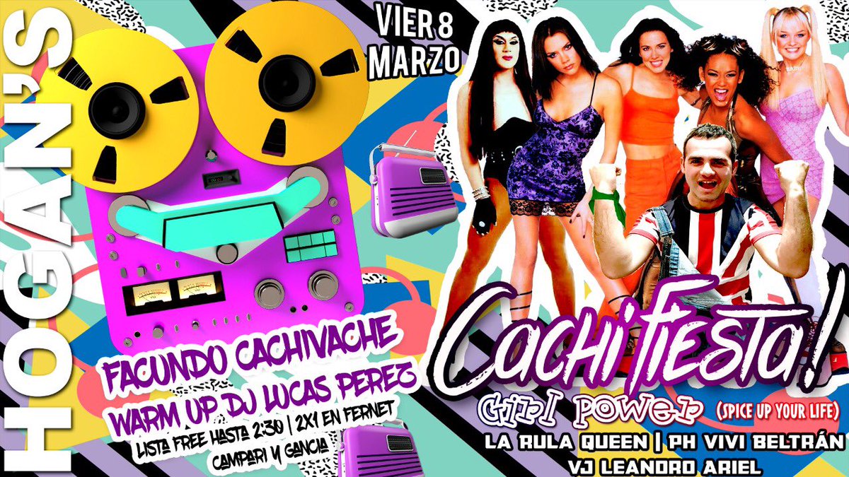 FacuCachivache's tweet photo. volvemos a vernos celebrando el poder femenino 💚. a comentar mucho y compartir así se enteran todxs!! #CachiFiesta. https://t.co/0BoV01IoSM