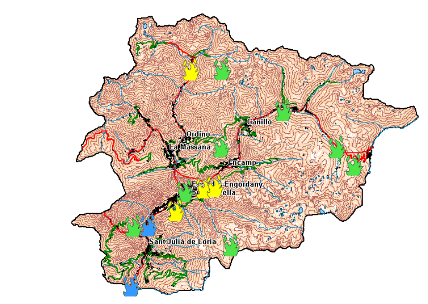 Finals de febrer i mireu que ens diu el Sistema d'avaluació del risc d'incendi forestal a Andorra #SARIF <a href="/CenmaIEA/">CENMA IEA</a> 
👇🏼