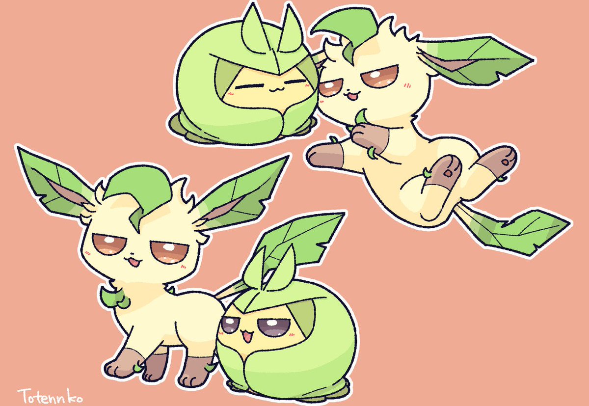 ニンフィア「#好きなポケモン4匹晒すと好みが分かる
クルマユとヌメラは鉄板
あと二匹はコロコ」|とうてんこのイラスト