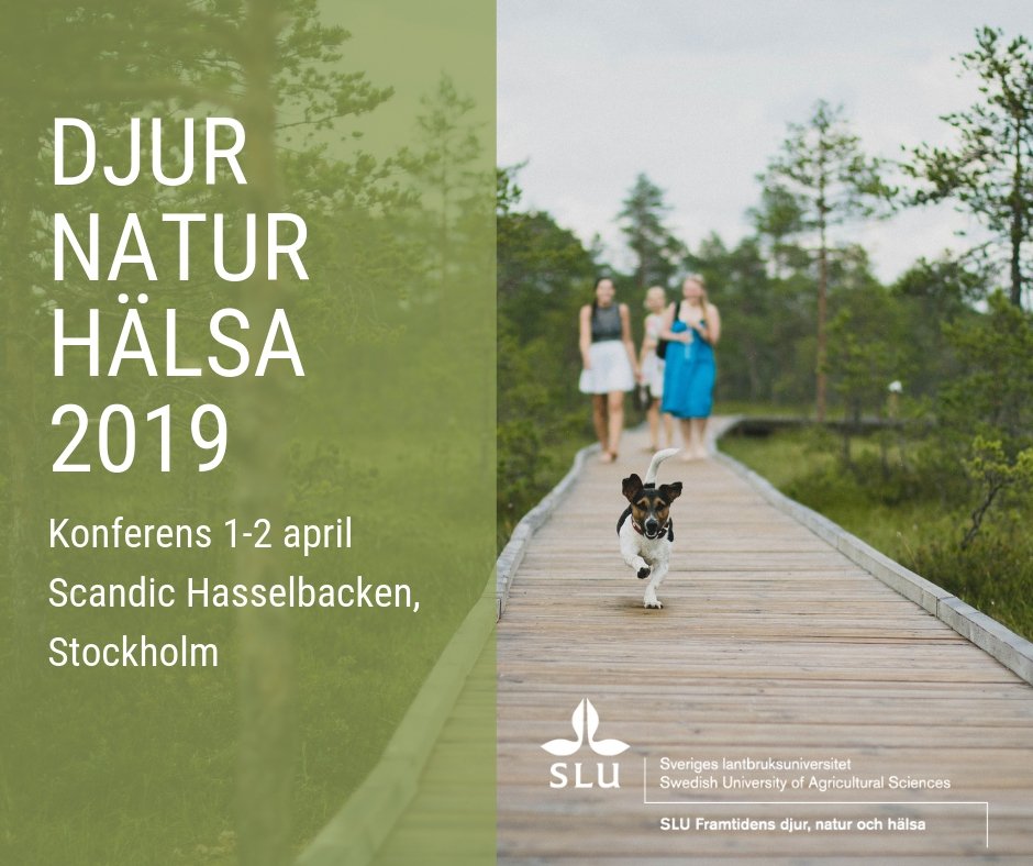 Uppdaterat program - Early Bird pris till 3 mars! Hur kan djur och natur bli en resurs inom vård och skola i framtiden? Info & anmälan; djurnaturhalsa2019.se #DjurNaturHälsa2019 #jämlikhälsa #folkhälsa