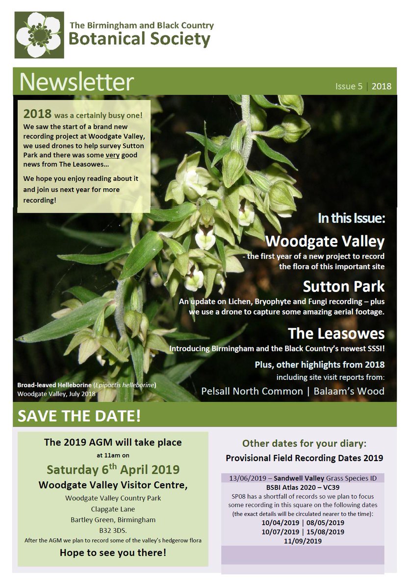 EcoRecording's tweet image. Hot off the press! - the latest edition of  the #Birmingham and #BlackCountry Botanical Society Newsletter! @bbcbotsoc  

Includes: New recording project at #WoodgateValley,  drone survey of #SuttonPark and some very exciting news from #TheLeasowes!  

scribd.com/document/40072…