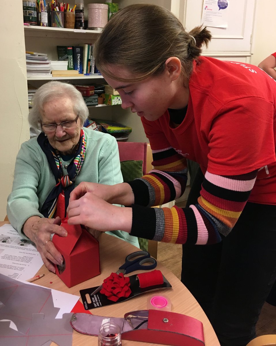 Our Day Centre members had a great craft session making pop-up cards and gift boxes with the <a href="/VTeamBath/">V Team</a> from <a href="/UniofBath/">University of Bath</a> Many thanks to the students who came along and took part!