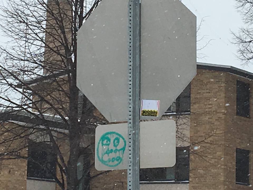 The Marquette Police Department is requesting assistance in identifying the person(s) responsible for graffiti and defacing of public utilities around the Marquette Area.  Please contact the Marquette Police Department at 906-228-0400 and ask for Detective Sergeant Archocosky.