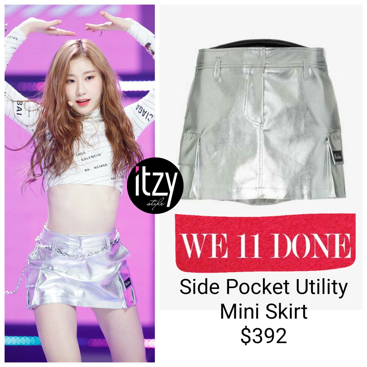 itzy_style's tweet photo. #CHAERYEONG #ITZY 

🌟 #WE11DONE - pocket utility mini skirt

#itzy_chaeryeong #itzy_style #itzy_fashion https://t.co/gEq3p7JyFe