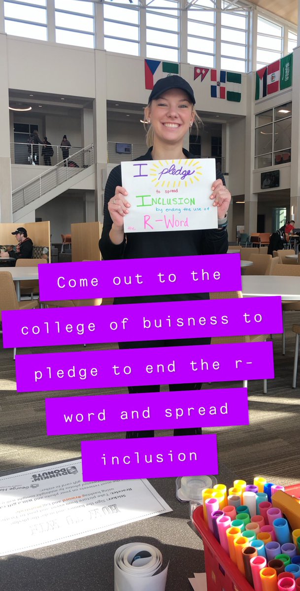 Sam_17jo's tweet image. Come out to the College of Business to pledge to Spread The Word To End The Word #rword @ufstride  

You won’t regret it! 🤗🤗🤗🤗🤗
#retweet
