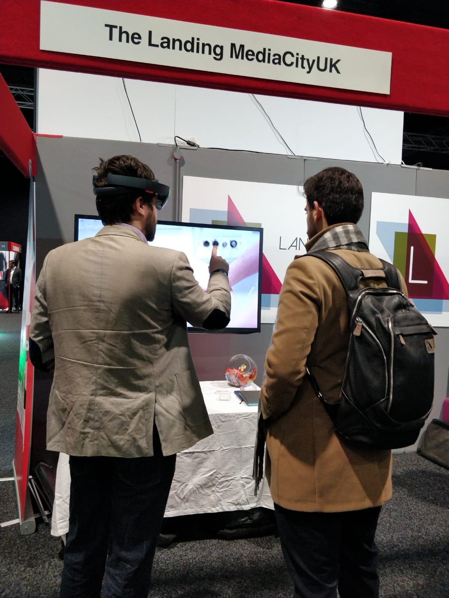 HOSTSalford's tweet photo. We have @RenegadeFort and @shortcgi doing their thing today @MktgShowNorth! #AR, #VR, #CGI #Immersive! https://t.co/Yp6Bi05HSh