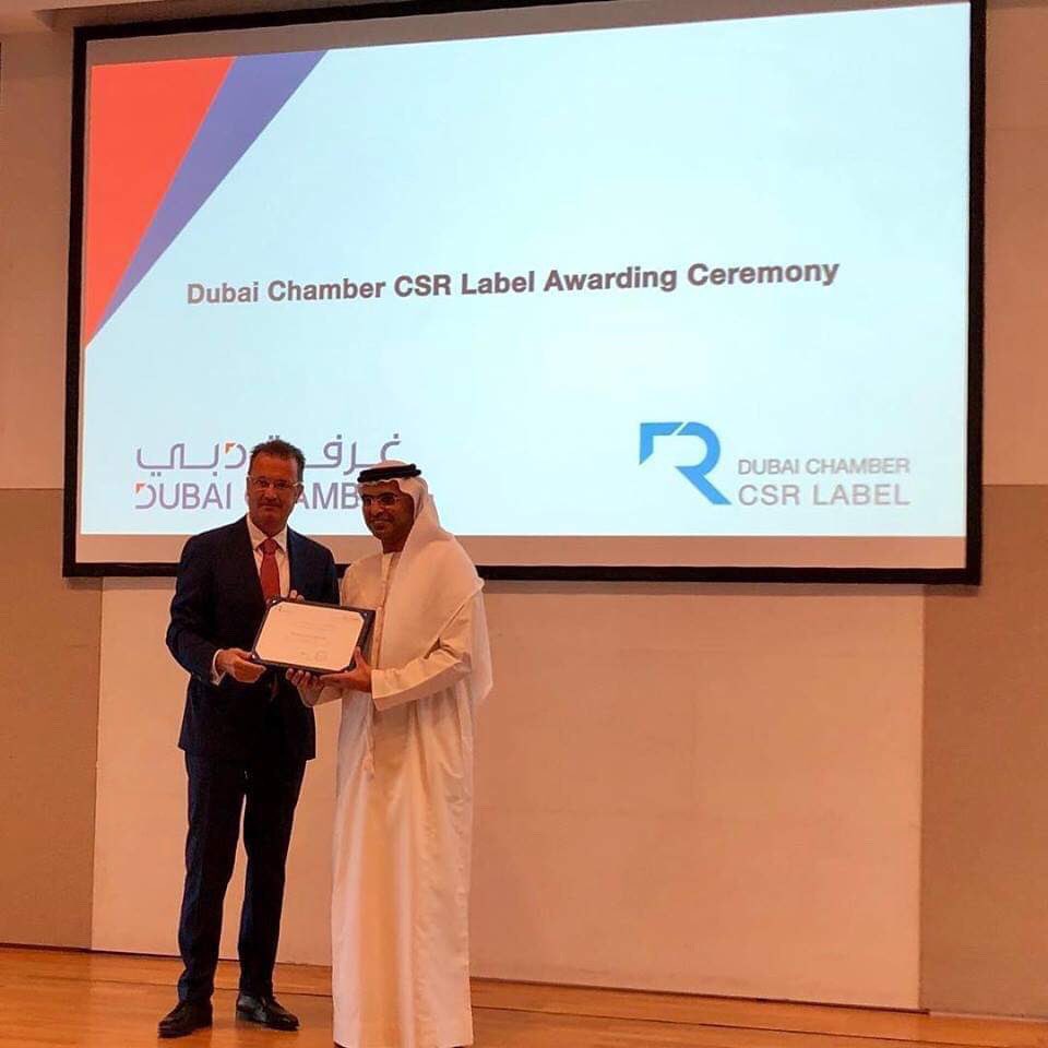 SummertownUAE's tweet photo. We are very excited today to be one of the first companies to receive the @dubaichamber of Commerce Advanced Level CSR label. We are the first small business and 1 of 4 companies to receive the new label.
#sustainability #CSR #CSRlabel #unitedworkplace #fitoutdubai https://t.co/C3LS5ejPqy