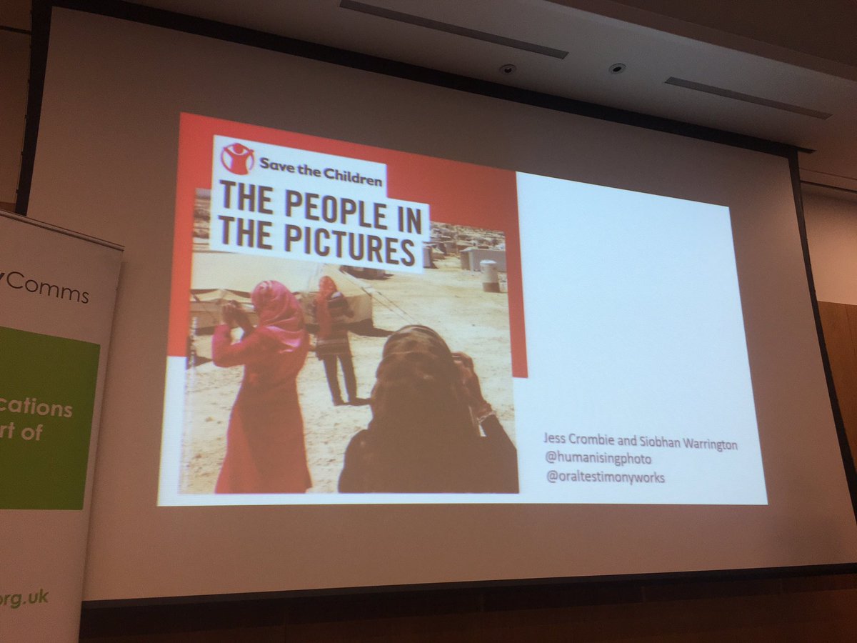 CharityComms's tweet photo. .@HumanisingPhoto introduces her research on ‘The People in the Pictures’.

Participants had a variety of motivations to share their story:

- To raise awareness
- To have a voice
- As hope for assistance

#CharityStories https://t.co/OMfg4MECGk