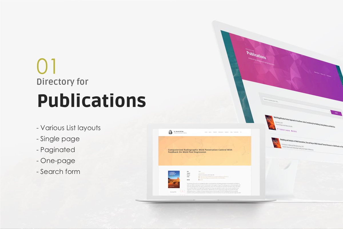 owwwlab's tweet photo. Build your research laboratory #wordpress website now! 40% OFF.
Demo:
https://t.co/FefSWSm5k3

#RetweeetPlease #WordPress #academic #theme #phdchat #PhD #phdadvice #laboratory #Research #Researchpaper https://t.co/R1nwA18WYF