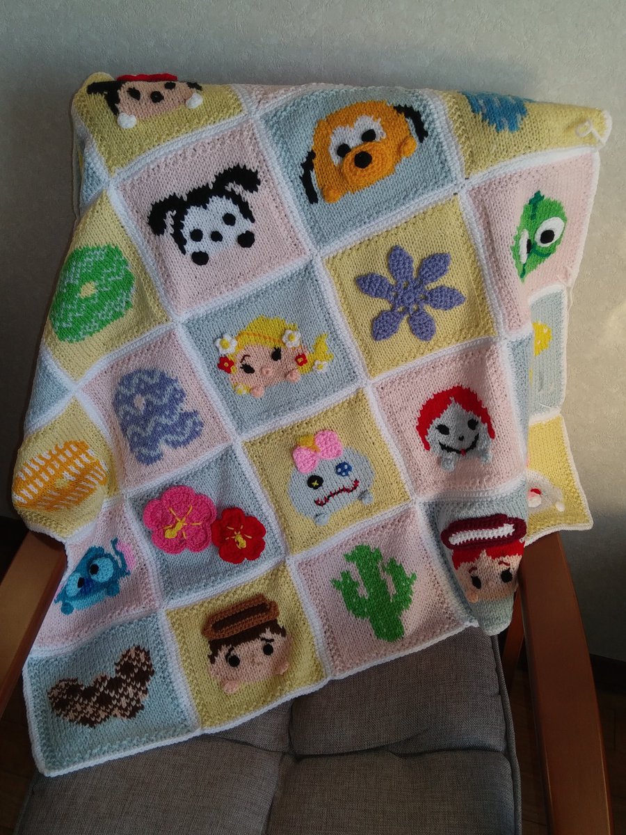 ツムツムのブランケット