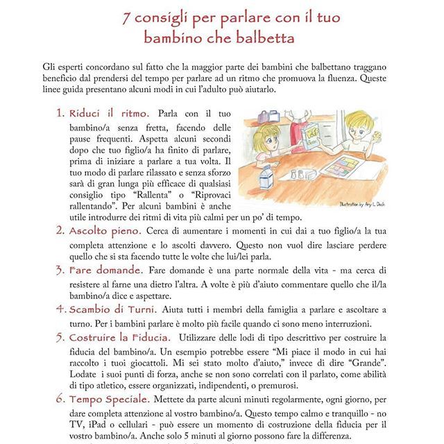 Saral_slp's tweet photo. #Repost @stuttervoice
• • • • •
Ripropongo la versione aggiornata e approvata ufficialmente da Stuttering Foundation della traduzione in italiano di "7 tips for talking with your Child"👶🏻
.

Cosa fare/non fare se mio figlio balbetta? 🤔
.

Una del… https://t.co/XBSmuBciPd https://t.co/1MXVyk03Kh